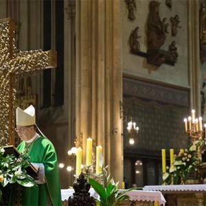 Euharistijsko slavlje drugoga dana trodnevnice ususret Stepinčevu predvodio biskup Šaško, pomoćni biskup zagrebački